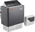 VEVOR Kupplungen, 400 V, 8 kW, 12 m, Schwarz/Silber, Saunaofen, 3N tragbare Saunaheizung für drinnen & draußen