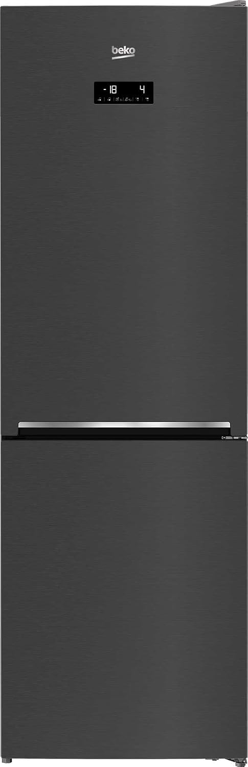 Beko Kühlschrank, 323 l, Silber, RCNE366E70ZXBRN bPRO700 freistehend, großer, Gesamtrauminhalt, HarvestFresh, NoFrost