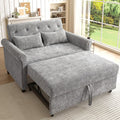 Sofa Merax, 170x120 cm, Grau, Ausziehbares Schlaf 2-Sitzer mit Schlaffunktion, 3-in-1 Schlafcouch mit Verstellbarer Rückenlehne