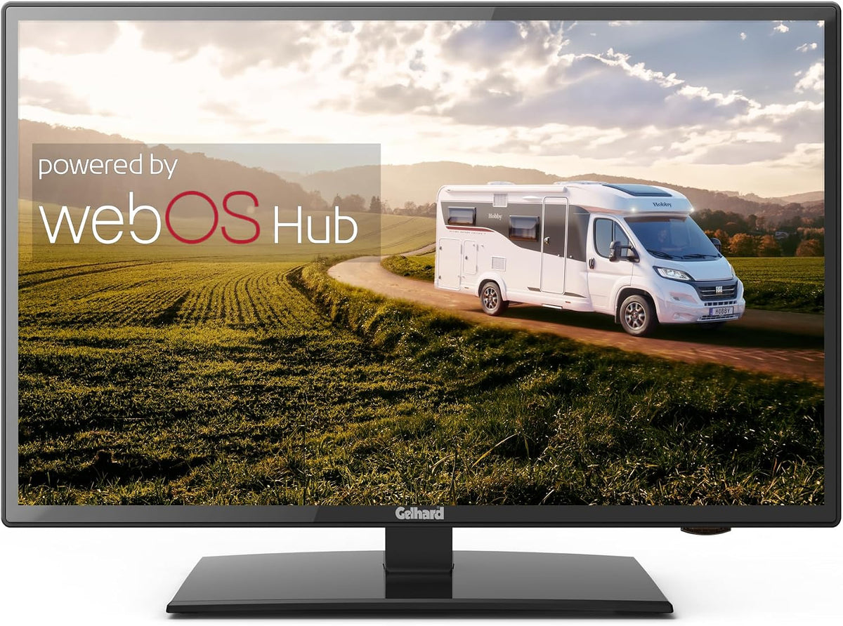 GTV2226 Fernseher, 12 V, Schwarz, Smart TV, LED Smart TV WebOS und Bluetooth DVB-S2/C/T2 für u. 230Volt, Zoll)