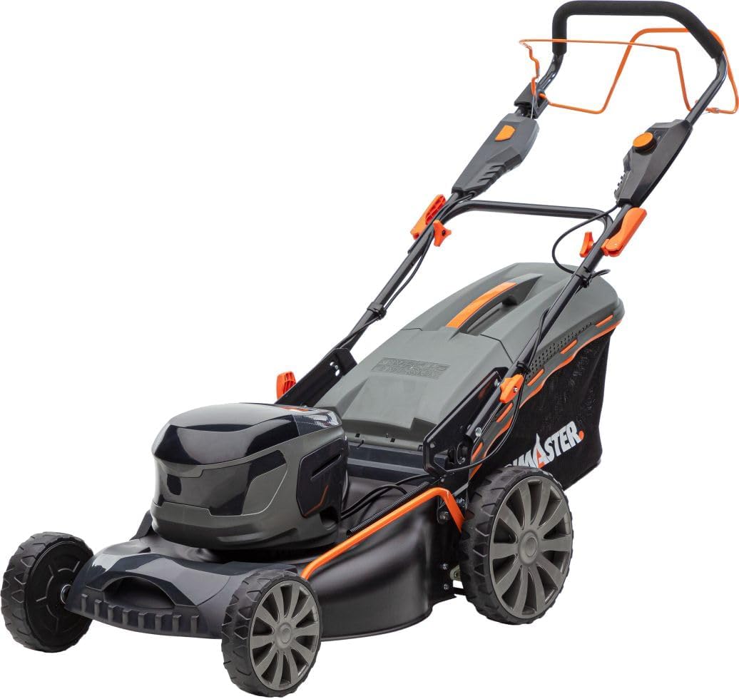 Primaster Rasenmäher, Schwarz/Grau/Orange, Akku- PMARM 4051 VS inkl. 2 Akkus