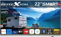 Reflexion Fernseher, Schwarz/Silber, Smart LED, LG webOSHub, Rahmenloser Wohnwagen/Wohnmobil/Camping/Caravan/Boot/LKW TV