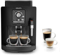 KRUPS Kaffeevollautomat, Schwarz/Silber, Harmony mit Milchaufschäumdüse